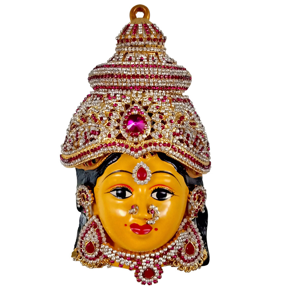 Ammavari Face With Pink Stones Ammavari Face With Pink Stones